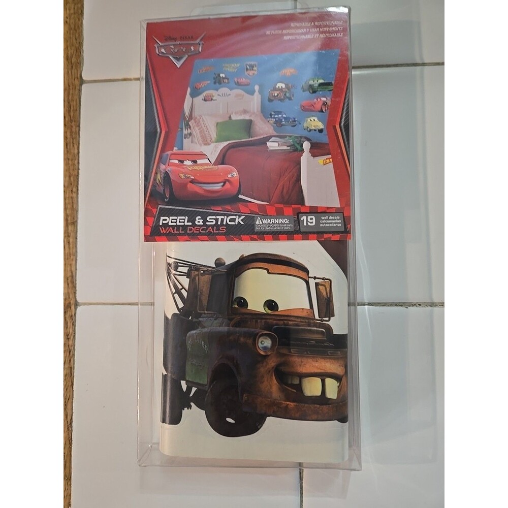 Cars Disney Peel and Stick Wall Decals Stickers 19 total stickers Sealed !!